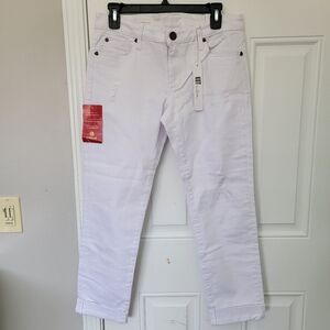 NWT Kut From The Kloth Catherine Boyfriend Cuffed Bright White Denim Jeans Sz 6